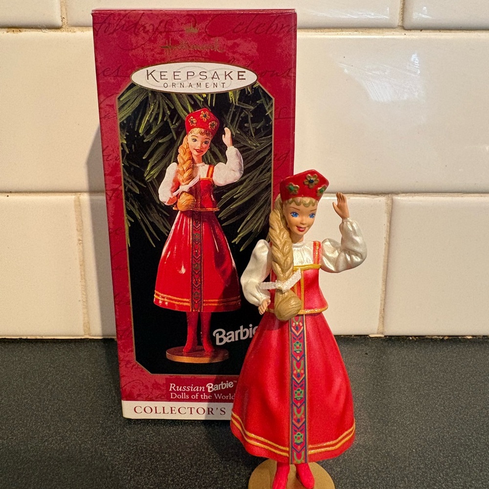 Hallmark 1999 Barbie Russian Doll Ornament
